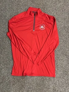 Ohio State Buckeyes Camisa Manga Larga Roja Cuello Alto Ajuste Seco Grande Juego Deportivo - Imagen 1 de 4