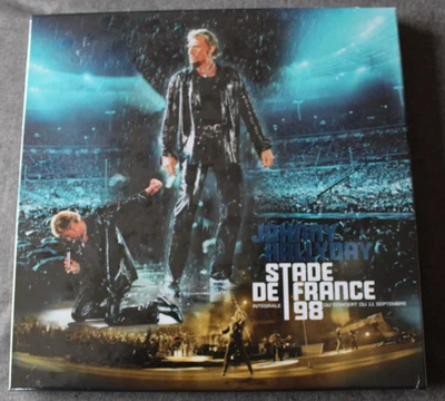 Johnny Hallyday, Stade de France 98, coffret 4 X 33 tours vinyl couleur - Photo 1/3