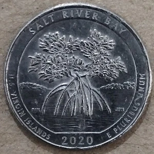 USA 2020 Quarter Dollar Commemorative coin - Salt River Bay National Park - Picture 1 of 2