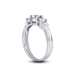 2.67ct E-VS2 Round Natural Certified Diamonds 14k  Vintage Style Engagement Ring - Picture 1 of 3