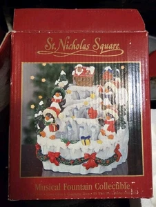 Penguin Musical Fountain St Nicholas Square Collectible - Picture 1 of 1