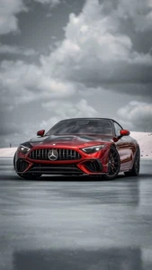 Red Mercedes-AMG SL Super Car Poster A3 size 29.7x42cm Semi-Gloss poster only - Picture 1 of 1