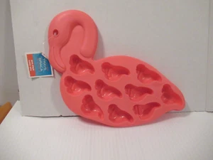 Rosa Flamingo Eiswürfelform BPA Frei Silikonform 10 Hohlräume - Bild 1 von 2