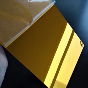 GOLD MIRROR Finish 3mm A4 ACRYLIC SHEET 297mm x 210mm x 3mm - Picture 1 of 5