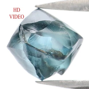 Diamante natural suelto corte áspero de 1,34 quilates 6,25 mm color azul diamante áspero QL2301 - Imagen 1 de 8