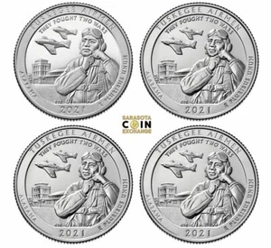 2021 S,S,P,D Quarter S Proof, S,P,D Uncirculated Alabama Tuskegee Airman - Picture 1 of 2