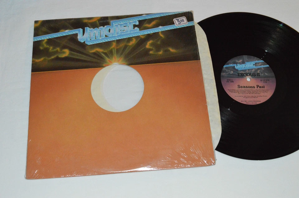 EXODUS II Seasons Past / Tonight 12" Single Vinyl LP Unidisc Canada UNI-1066 VG+ - Image 1 of 1