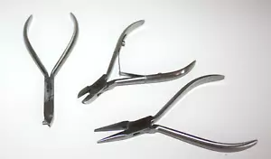 Orthonyxie Instrumente Set Spangentechnik Drahtzange Werkzeuge Podologie 3-tlg - Bild 1 von 1