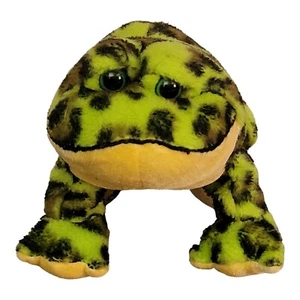Ganz LiL Kinz Bullfrog Toad Plush Green Spotted 8"  Stuffed Animal No Code - Picture 1 of 6
