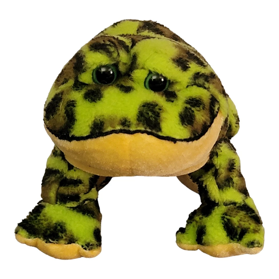 Ganz LiL Kinz Bullfrog Toad Plush Green Spotted 8"  Stuffed Animal No Code - Image 1 of 4