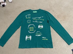 J Crew Long Sleeve Shark T-Shirt Size 12 Glows In The Dark - Picture 1 of 4