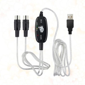 180 X2cm MIDI Music Line Piano-Midi-Controller-Kabel Midi-Kabel Auf USB - Bild 1 von 11