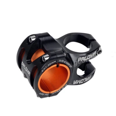 MTB Bike Handlebar Stem Blue Bicycle Stem Riser Aluminium Alloy 31.8m 35mm Black - Image 1 of 4