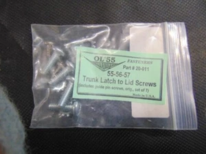 1955-56-57 Chevy/Chevrolet Trunk Latch to Trunk Lid Screws, (10668) - Picture 1 of 2