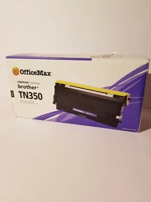Office Max Compatible Brother TN350 Black Laser Toner Cartridge New Open Box - Image 1 of 4