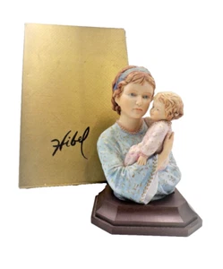 Edna Hibel Judy and Child Bisque Porcelain Figurine by Kaiser 126/500 - Picture 1 of 7