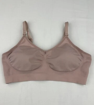 Soma Bra Nursing Seamless Bralette Dirty Pink Size XL Wire Free Removable Pads - Image 1 of 4