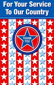 Tarjeta Patriótica GRACIAS POR TU SERVICIO, Veterano por Stockwell Greetings + ✉ - Imagen 1 de 4