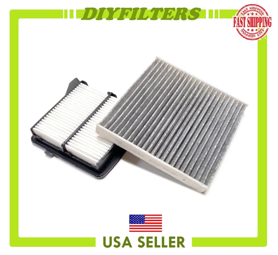 Premium Engine & CARBON Cabin Air Filter for 2009 2010 2011 2012 2013 Honda Fit - Image 1 of 1