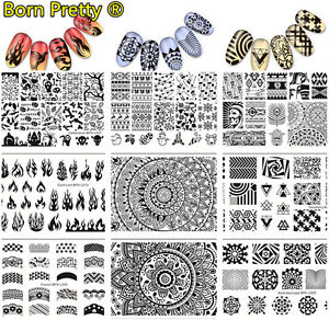BORN PRETTY Nail Art Stamping Image Plates  Stainless Steel Template