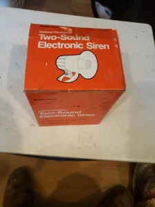 NOS Radio Shack Indoor/Outdoor Two Sound Electronic Siren Alarm 49-488f NEW - Picture 1 of 7