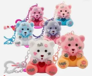 Coccolotti Love E Tell Peluche Orsetto Colorato Registra Audio Charm Portachiavi - Foto 1 di 3