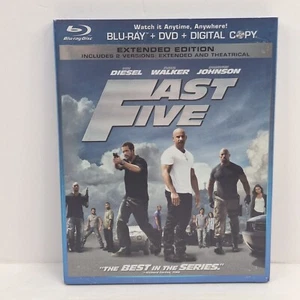 Fast Five Blu-ray DVD 2011 2 Discs Dwayne Johnson Vin Diesel Paul Walker - Picture 1 of 12