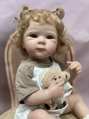 18 Inch Full Body Soft Touch Bettie Bebe Reborn Girl Doll Handmade Bebe Newborn - Immagine 1 di 4