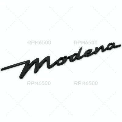 Placa de identificación de marcador de guardabarros lateral negro mate deportivo para Maserati Modena Foto 1 de 4