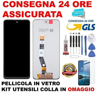 DISPLAY LCD MOTOROLA MOTO G14 XT-2341 XT2341 TOUCH SCREEN VETRO ASSEMBLATO