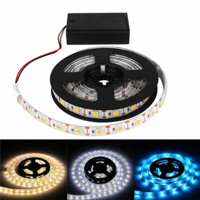 AAA Battery Powered DC4.5V LED Strip Light Tape 5050 SMD Waterproof 60LED/M Tape - Image 1 of 4