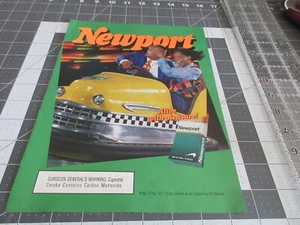 1994 Newport cigarette print ad bumper cars print ad - Picture 1 of 3