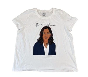 Women's Kamala Harris Plus Size Short Sleeve Graphic T-Shirt - White 2X - Picture 1 of 2