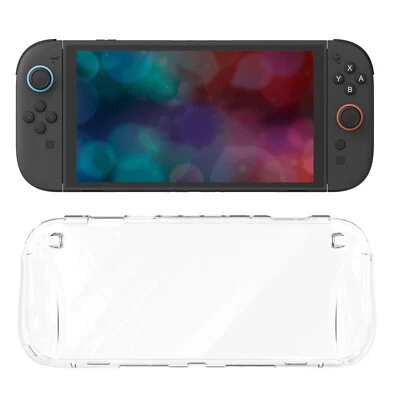 GeekShare TPU Clear Case for Switch 2 Console and Joycon Soft Ergonomic Handgrip - Image 1 of 4