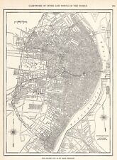 1927 Antique St Louis Missouri Street Map Wall Decor City Map of St Louis 1021
