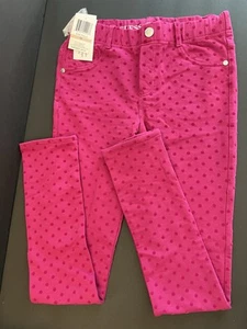 GUESS Girls SZ 12 Dark Pink/Rose Flocked Begging - Picture 1 of 3