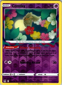 Comfey Reverse Holo 079/196 SWSH11: Lost Origin Rare - NM - Picture 1 of 2