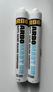 2 x ARBOMAST BR GREY 380ML CARTRIDGE SIMILAR TO ARBOMAST AUTOGRADE NO NOZZLE ! - Picture 1 of 2
