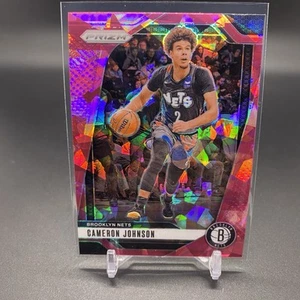 Pink! 🚨2024-25 Panini Prizm Cameron Johnson Brooklyn Nets Cracked Ice #202 - Picture 1 of 2