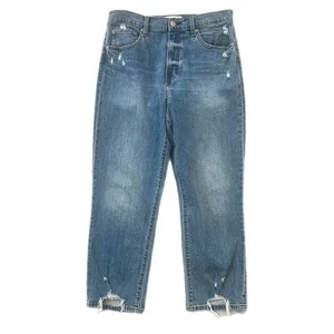 DAZE ORGANIC COTTON Distressed Straight Leg Blue Jeans Gr. 30, Made in Vietnam - Bild 1 von 12