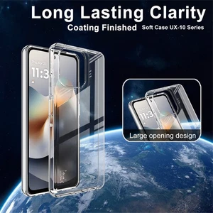 IMAK For Motorola Moto G56, Shockproof Soft Rubber Transparent Slim Case Cover - Picture 1 of 6
