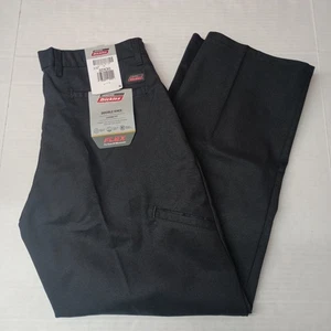 Dickies Pantalone da Lavoro Uomo Loose Fit Doppio Ginocchio 32x30 Nero Gamba Dritta - Foto 1 di 7