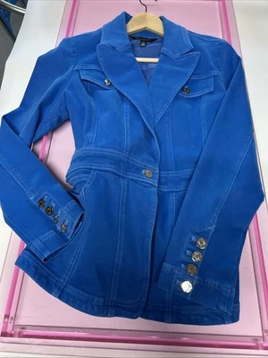 Impresionante Chaqueta/Ablazer de la Casa Blanca Mercado Negro Talla 14 Azul Real Foto 1 de 4