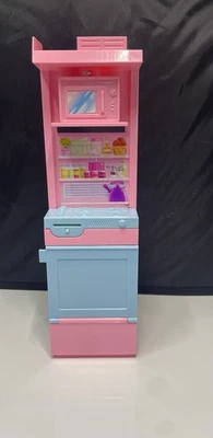Barbie Mattel 2002 parlante casa adosada cocina estufa microondas sin electrónica de colección Foto 1 de 4