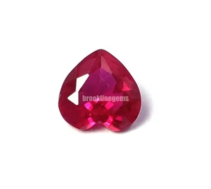 EGL Certified 2 Ct Natural Blood Pink Ruby Gemstone Heart Cut 8x4mm 5AOW - Picture 1 of 7