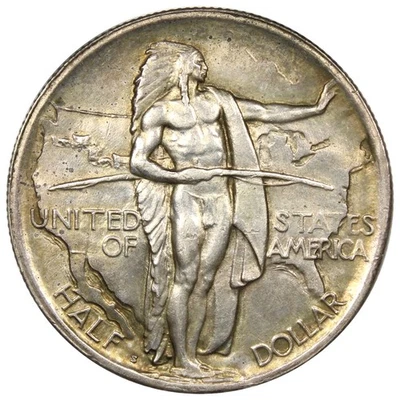 1926-S Oregon Commemorative Half Dollar AU+ ALMOST UNC A2540 - Image 1 of 2