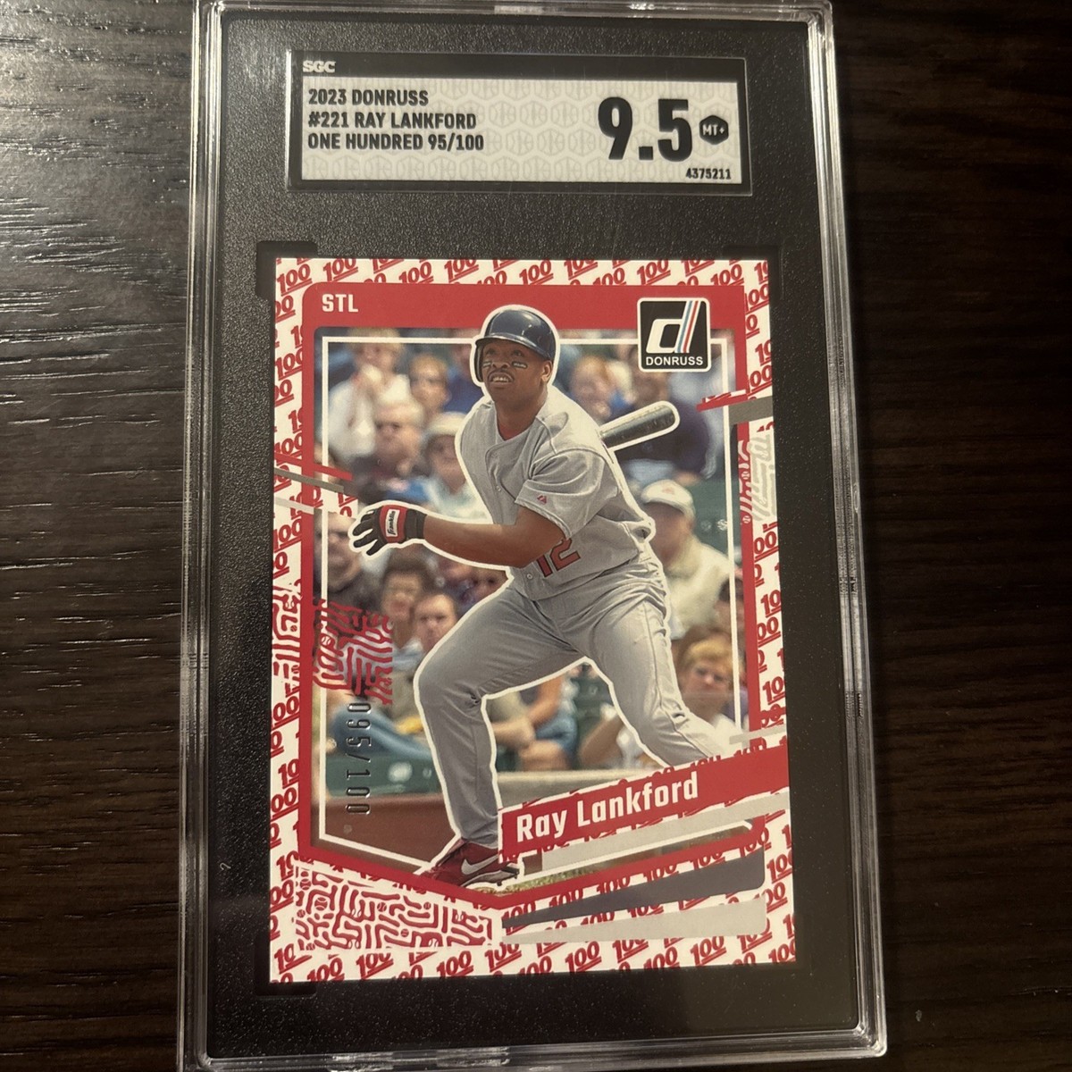 メジャーリーグ　カード　Ray Lankford レイ ランクフォード サイン入り 1992 ピナクル ベースボール