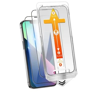 Klar Panzerfolie Glas Für iPhone 17 16 15 14 13 12 11 Pro Max XR + Anbringhilfe - Picture 1 of 6