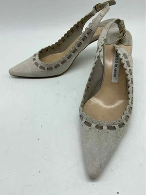 Б/у Manolo Blahnik серый размер 37,5 слинга каблуки - Изображение 1 из 4