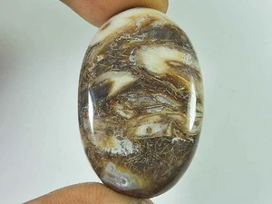 60Cts. Natural Rock Calcite Oval Crystal Cabochon Loose Gemstone 25X39X07 MM G52 - Bild 1 von 9